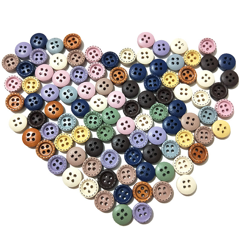 Colored Wood Buttons